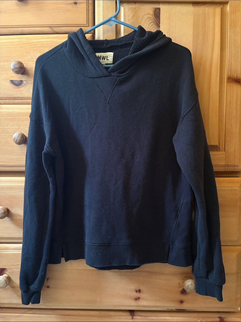 100% cotton Black Madewell Hoodie Sweatshirt